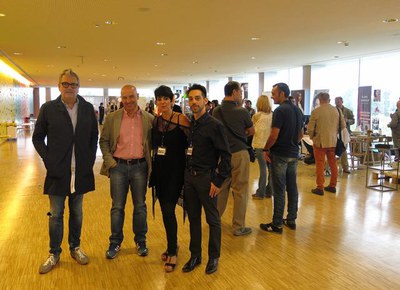 Rafel Peris i Fèlix Larrosa han assistit a l'obertura de la Fira de Perruqueria i Bellesa de Lleida.