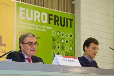 Àngel Ros, en la clausura de la Fira de Sant Miquel.