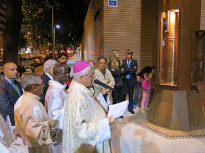 Rafael Peris ha assistit a l'estrena del campanar i les campanes de l'església del Pilar.