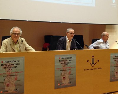 El regidor Jesús Castillo, aquest dissabte, en la X Trobada de Divulgadors Científics.