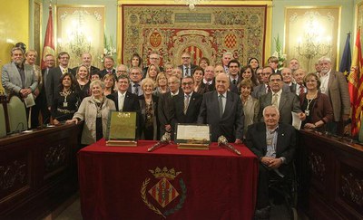 Nombrosos regidors de diferents etapes de la Paeria han assistit a l'acte commemoratiu del 750 aniversari de la seva creació..