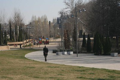 Fotografia d'arxiu de l'ampliació dels Camps Elisis.