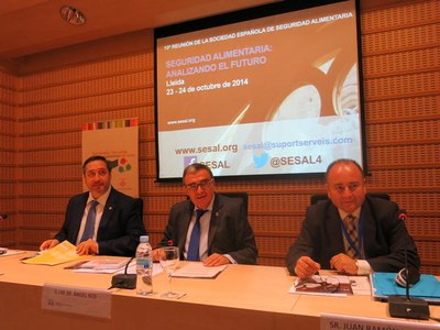 Inauguració del certamen, a càrrec de l'alcalde de Lleida, el Conseller d'Agricultura i el President de la SESAL.