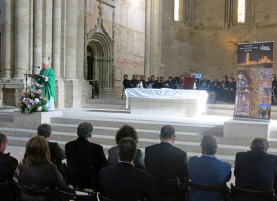 L'alcalde Ros ha assistit a la missa de celebració del Dia de la Seu Vella.