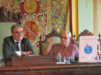 Fotografia del Ple Municipal de la Paeria, on s'han aprovat les Ordenances Fiscals 2015.