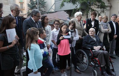 Els nens i nenes de diverses escoles de Lleida han llegit missatges sobre el valor de la Pau.