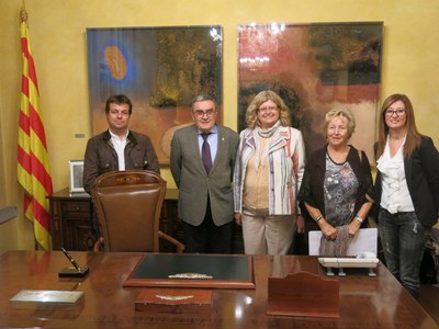 Recepció a la Paeria a la ministra d'Educació de la província de Santa Fe (Argentina).