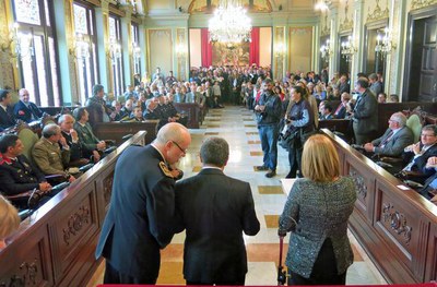 El Saló de Sessions acull cada any el lliurament de les condecoracions i els reconeixements als agents.