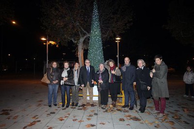 L'encesa de llums i de l'arbre de Nadal a la Bordeta.