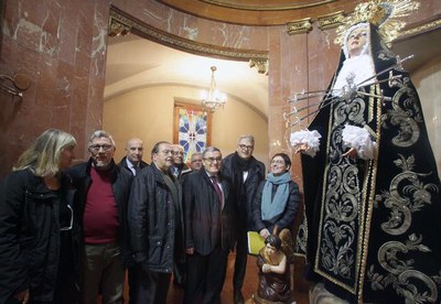 L'alcalde ha destacat que s'ha restaurat "un dels símbols de la nostra Setmana Santa, ja que la Verge dels Dolors és un dels referents d'aquest art d….