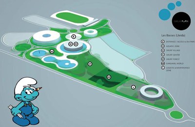 L'espai on "viuran" els Barrufets ocupa 9 de les 27 hectàrees del parc municipal..