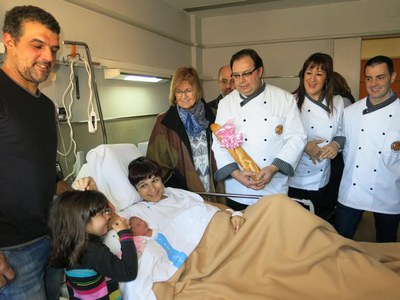 La Paeria dóna la benvinguda al primer nadó de l’any i també ho ha fet el Gremi de Forners de les Terres de Lleida.