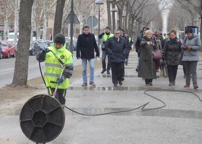 L'alcalde Ros ha visitat a Cappont l'inici de la campanya Fem Dissabte al teu barri.