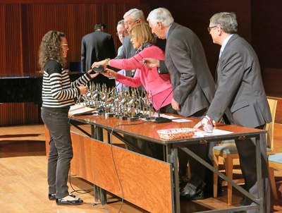 Montse Parra ha participat en l’acte de cloenda del Cicle de Nadal, a l'Auditori.