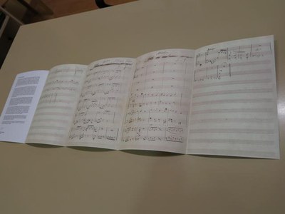 L'edició de la partitura que ha realitzat la Paeria..