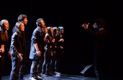 L'Orfeó Lleidatà ha portat el grup vocal In Crescendo a la Llotja, concert que ha captivat el públic.