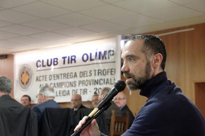 El regidor d'Esports ha assistit a la gala anual del Club Tiro Olímpic de Lleida.