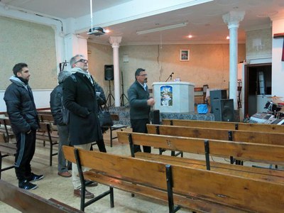 Fèlix Larrosa ha visitat l'església evangèlica de Filadèlfia del Pla de l'Aigua.