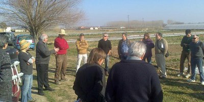 Visita al Viver d’Agricultors de Rufea de l’alumnat de l’Escola de Capacitació Agrària d’Alfarràs , dins de la primera sessió del Curs d’Horticultura….