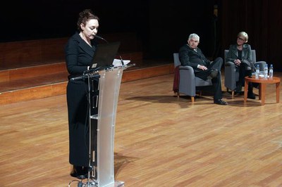 La 1a tinent d'alcalde Montse Mínguez ha presidit l'acte organitzat per la Fundació Pasqual Maragall..