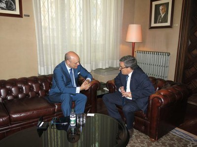 La trobada amb el Secretari General de la Fundació Europea per la Societat de la Informació ha tingut lloc al Palau de la Paeria..