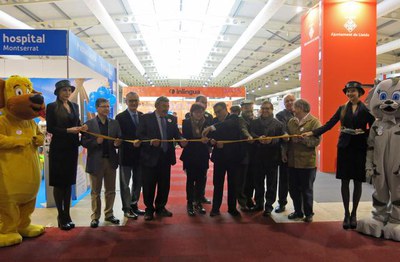 Àngel Ros ha inaugurat Petitàlia i Mascota'm que enguany han augmentat el nombre d’expositors.