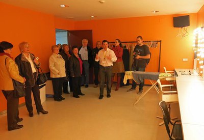 La Llotja ha iniciat aquest divendres, amb motiu del Dia Mundial del Teatre, visites teatralitzades.