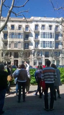 Una de les novetats de les rutes de Turisme de Lleida és la del Centenari Modernista, que avui ha iniciat les visites.