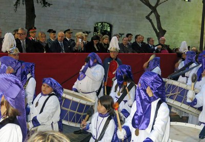 Les autoritats locals, en la Processó dels Dolors.