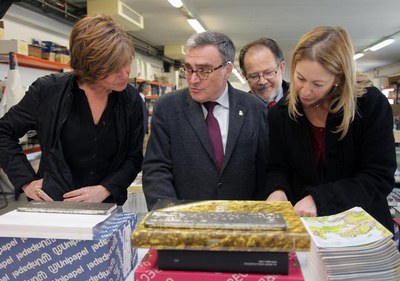 L’alcalde de Lleida ha acompanyat la consellera de Benestar Social en la visita a les instal·lacions de La Torxa.