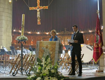 L'alcaldessa accidental, Montse Parra, ha assistit al Concert de Pasqua a la Catedral Nova.