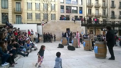 Un divertit concurs que ha despertat molts somriures entre el públic a la plaça de Sant Joan..