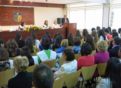 El paer en cap, com a padrí de la XXXI Promoció de l'Arabell, ha parlat sobre "L'educació, garantia de valors".