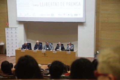 La jornada inclou diverses taules rodones sobre la llibertat de premsa, de pensament i d’expressió, els silencis mediàtics, els bloc.