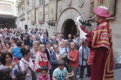 L'alcalde de Lleida, a la tronada i pregó de la Festa Major.