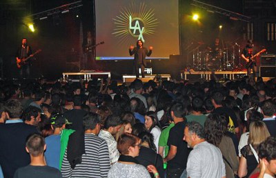 El concert de Lax'n'Busto, a l'escenari del Pavelló.