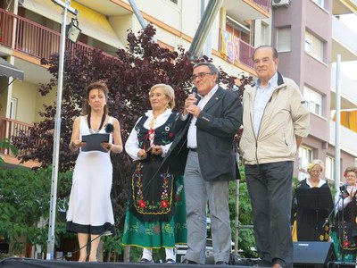 L'alcalde de Lleida, Àngel Ros, ha assistit a la representació, que forma part dels actes de cultura popular de la Festa Major..
