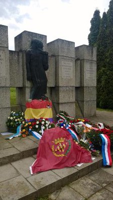 La bandera de l'Ajuntament de Lleida..