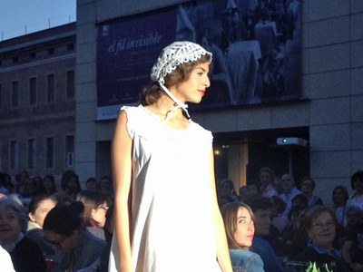 Desfilada de moda al Museu de Lleida amb motiu de la Nit dels Museus.