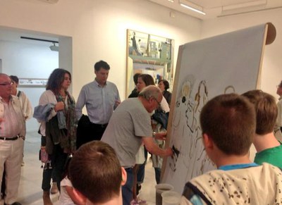 El Museu Morera ha ofert una trobada amb Joaquim Ureña amb motiu de la seva exposició a l'equipament municipal.