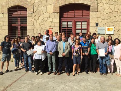 Lliurament de certificats del Programa de Treball i Formació de l’IMO.