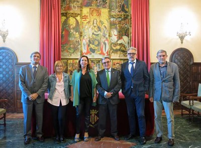 La Paeria i la Fundació Sorigué han signat al Saló del Retaule un conveni per a la creació del Parc de les Arts a Lleida.