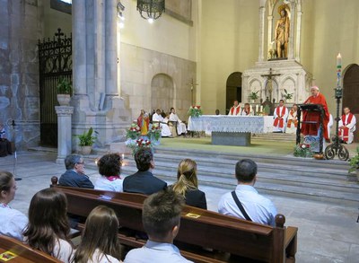 Els romanesos catòlics de Lleida han celebrat la festa de la seva comunitat amb una missa en honor a la Verge de la Unitat oficiada pel bisbe Piris.