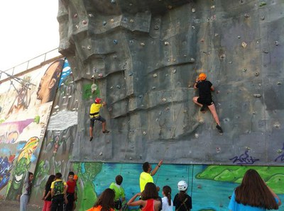 Fotografia de l'Escola Municipal d'Escalada.