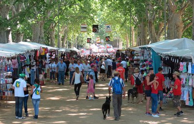 Els Camps Elisis ja s'han omplert de festa a primera hora del matí.