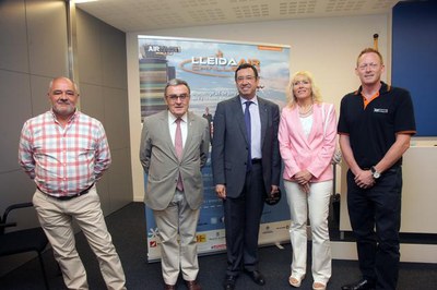 Aquest divendres s'ha presentat la Lleida Air Challange que acollirà la segona prova de l'Air Race1, la fórmula 1 de l'aire.