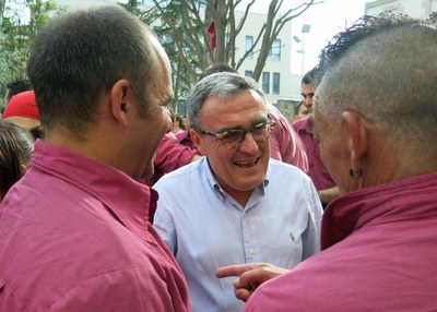 Àngel Ros ha participat en la Festa Major dels Castellers de Lleida, en el rehabilitat Convent i Jardins de Santa Clara, al Centre Històric.