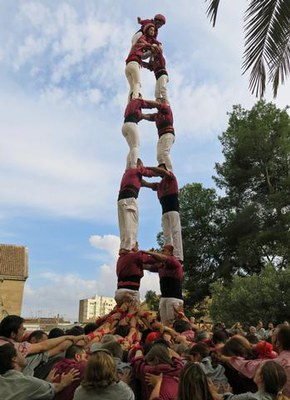 Torre de 7 dels Castellers de Lleida.