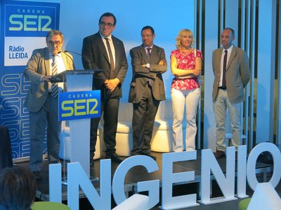 L’alcalde Àngel Ros participa a la cloenda del programa Empresaris de Ràdio Lleida.