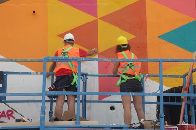 Els treballs de pintura es preveu que durin unes tres setmanes..